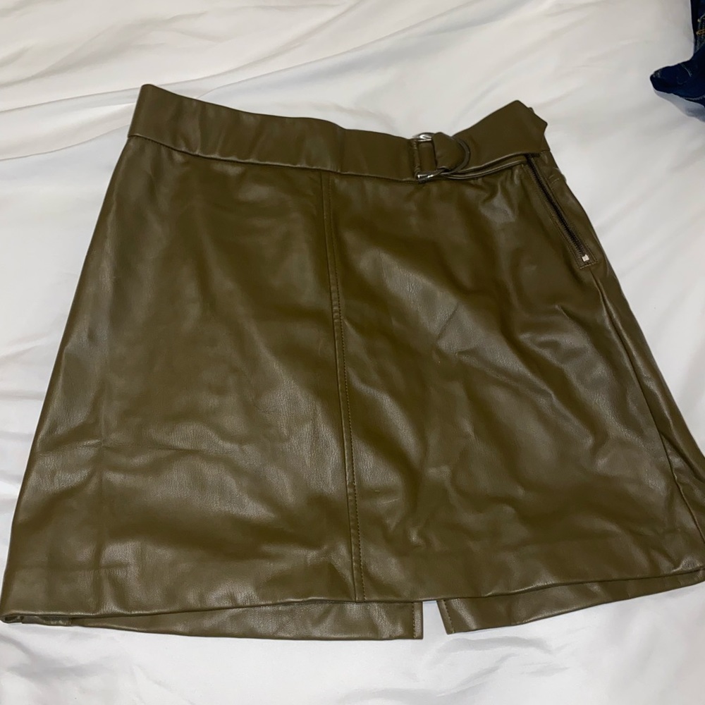 Zara Faux Leather Skirt